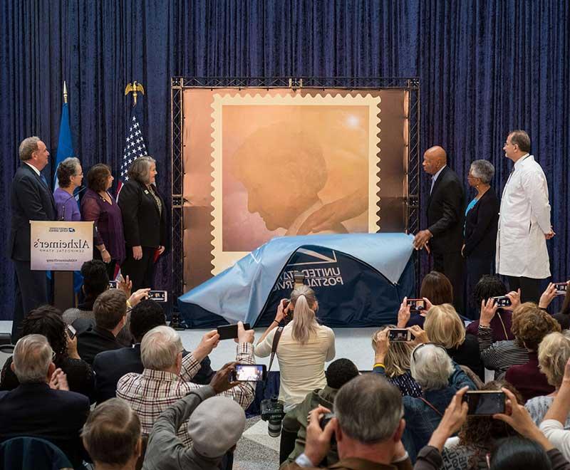 Unveiling of the stamp